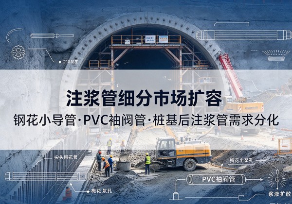 信丰注浆管细分市场扩容，隧道钢花小导管、PVC 袖阀管、桩基后注浆管需求分化